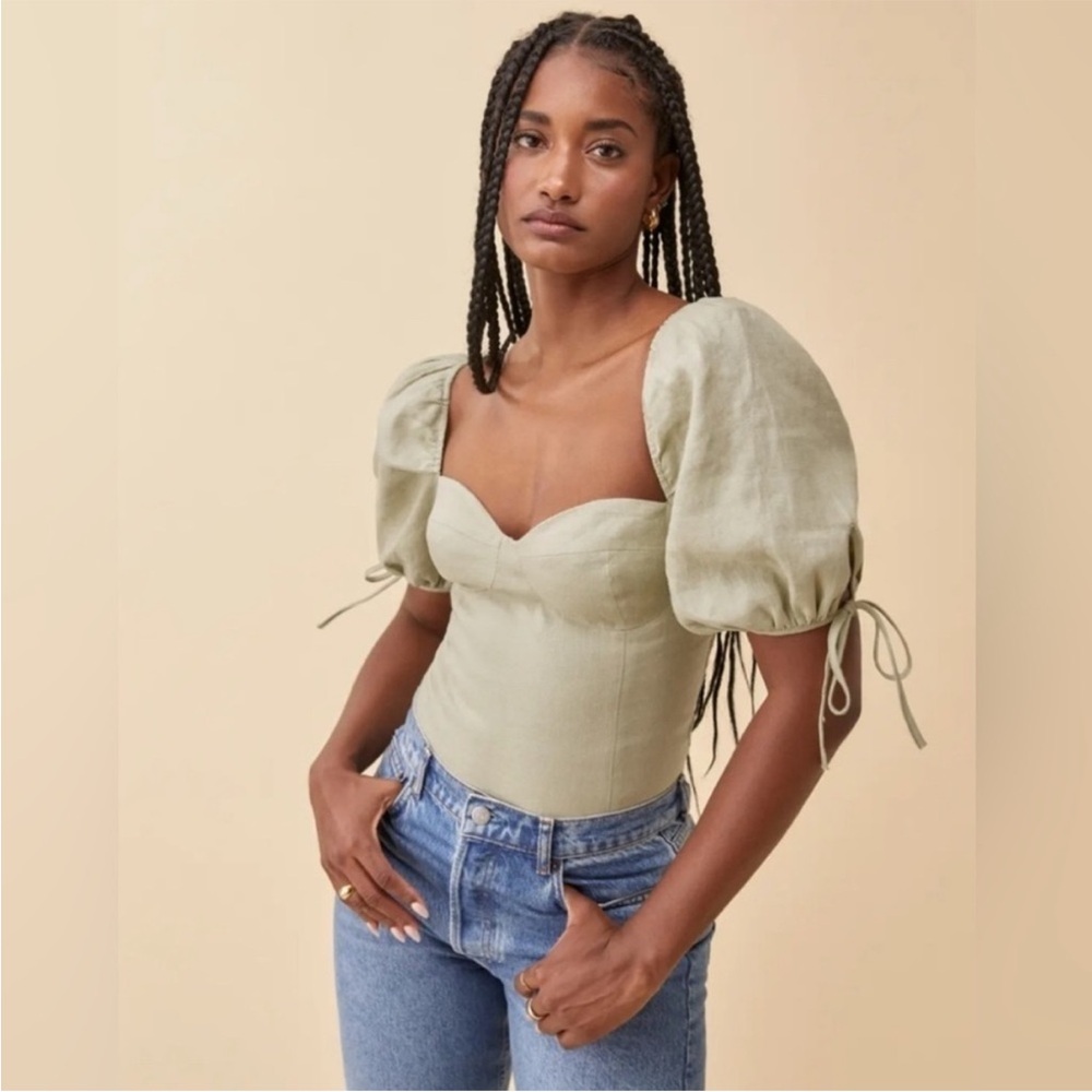 Reformation linen top